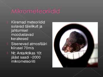 Meteoriidid - Powerpoint #7