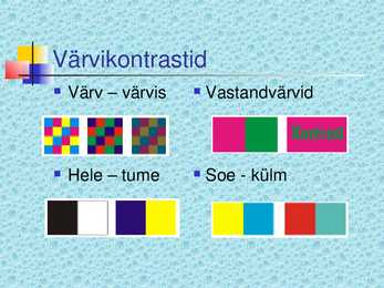 Värvid ja nende segamine #18
