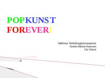 POPKUNST FOREVER
