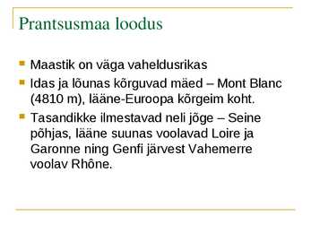 Prantsusmaa #3