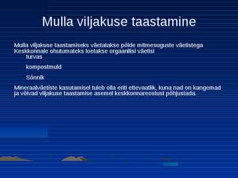 Mulla ja vee saastatus - PowerPointi esitlus #7