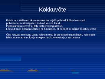 Mulla ja vee saastatus - PowerPointi esitlus #8