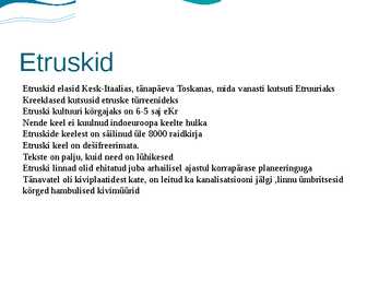 Etruskide haudehitised #2
