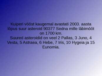 Suuremad asteroidid #7