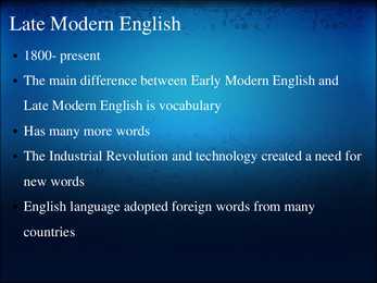 The history of the English language #12