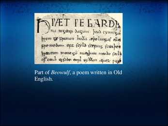 The history of the English language #5
