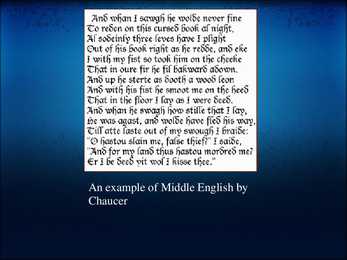 The history of the English language #8
