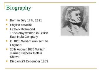 William Makepeace Thackeray #2