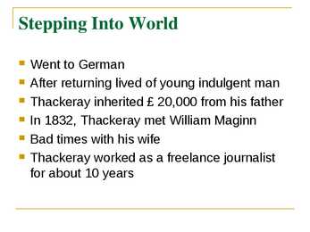 William Makepeace Thackeray #4