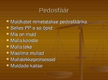 Pedosfäär