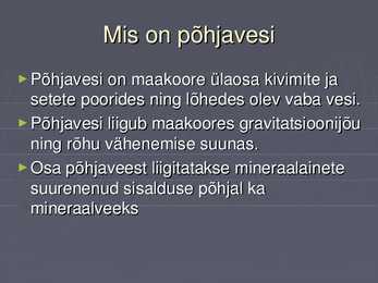 Geograafia põhja vesi #2
