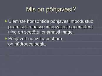 Geograafia põhja vesi #3