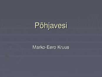 Geograafia põhja vesi