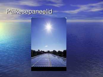 Alternatiivsed energi allikad #4
