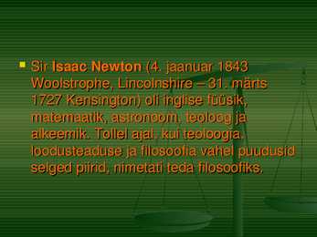 Isaac Newton powerpoint #2