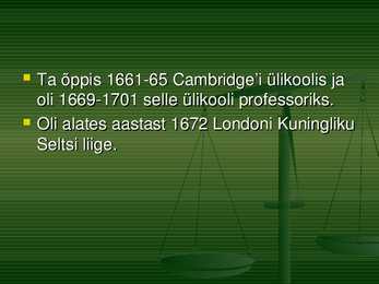Isaac Newton powerpoint #3