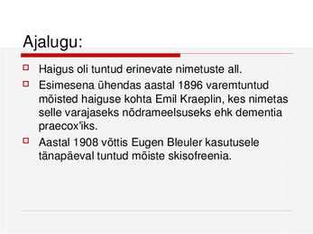 Skisofreenia #3