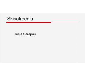 Skisofreenia
