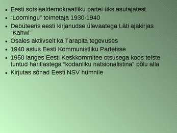 Presentatsioon kirjandusrühmitusest-Siuru-ja liikmetest #12