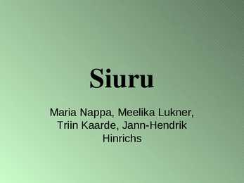 Presentatsioon kirjandusrühmitusest-Siuru-ja liikmetest