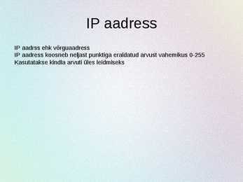 Interneti toimimine #6