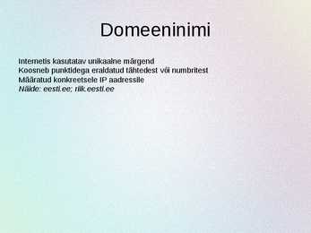 Interneti toimimine #7