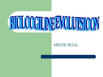 Taimede bioloogiline evolutsioon