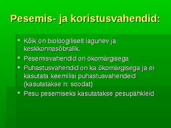 Talupidamise muutmine keskkonna- ja inimsõbralikumaks #5