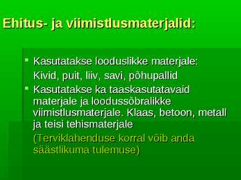 Talupidamise muutmine keskkonna- ja inimsõbralikumaks #10