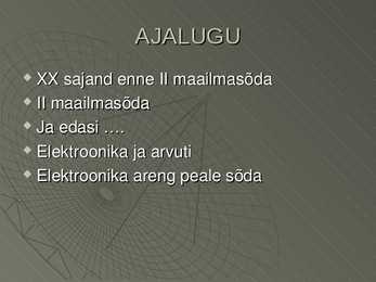 Arvuti ehitus #2