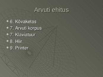 Arvuti ehitus #20