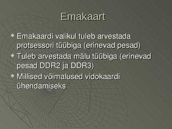 Arvuti ehitus #25