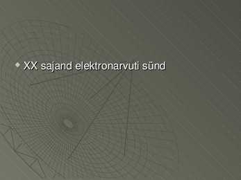 Arvuti ehitus #4