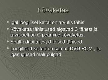 Arvuti ehitus #33
