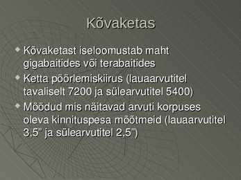 Arvuti ehitus #34