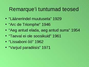 Erich Maria Remarque #10