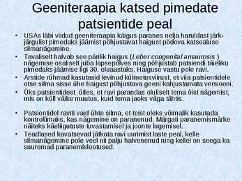 Põhjalik geeniteraapia Powerpoint #11