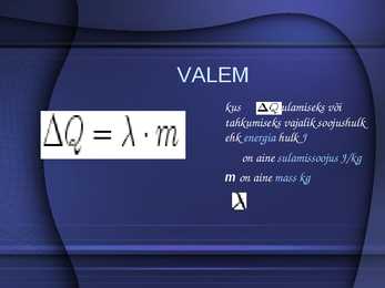 Sulamine ja tahkestumine #5