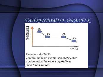 Sulamine ja tahkestumine #7