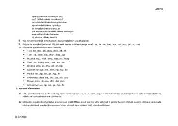 I tund sissejuhatus arvutiõpetuses 2010a #4