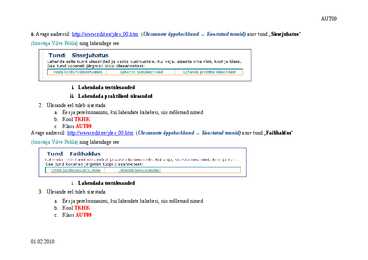 I tund sissejuhatus arvutiõpetuses 2010a #6