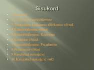 Toiduainete eeltöötlemine #2