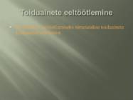Toiduainete eeltöötlemine #3