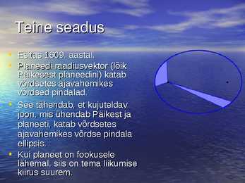 Kepleri seadused #5
