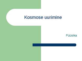 Kosmose uurimine
