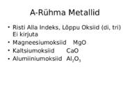 Oksiidid #5