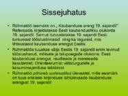 EESTI KAUBANDUSE ARENG 19saj #2