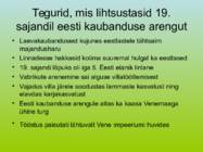 EESTI KAUBANDUSE ARENG 19saj #6