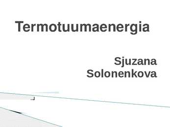 Termotuuma energia