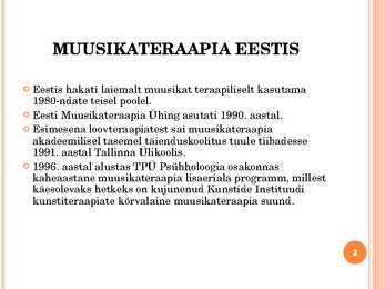 Muusikateraapia #2